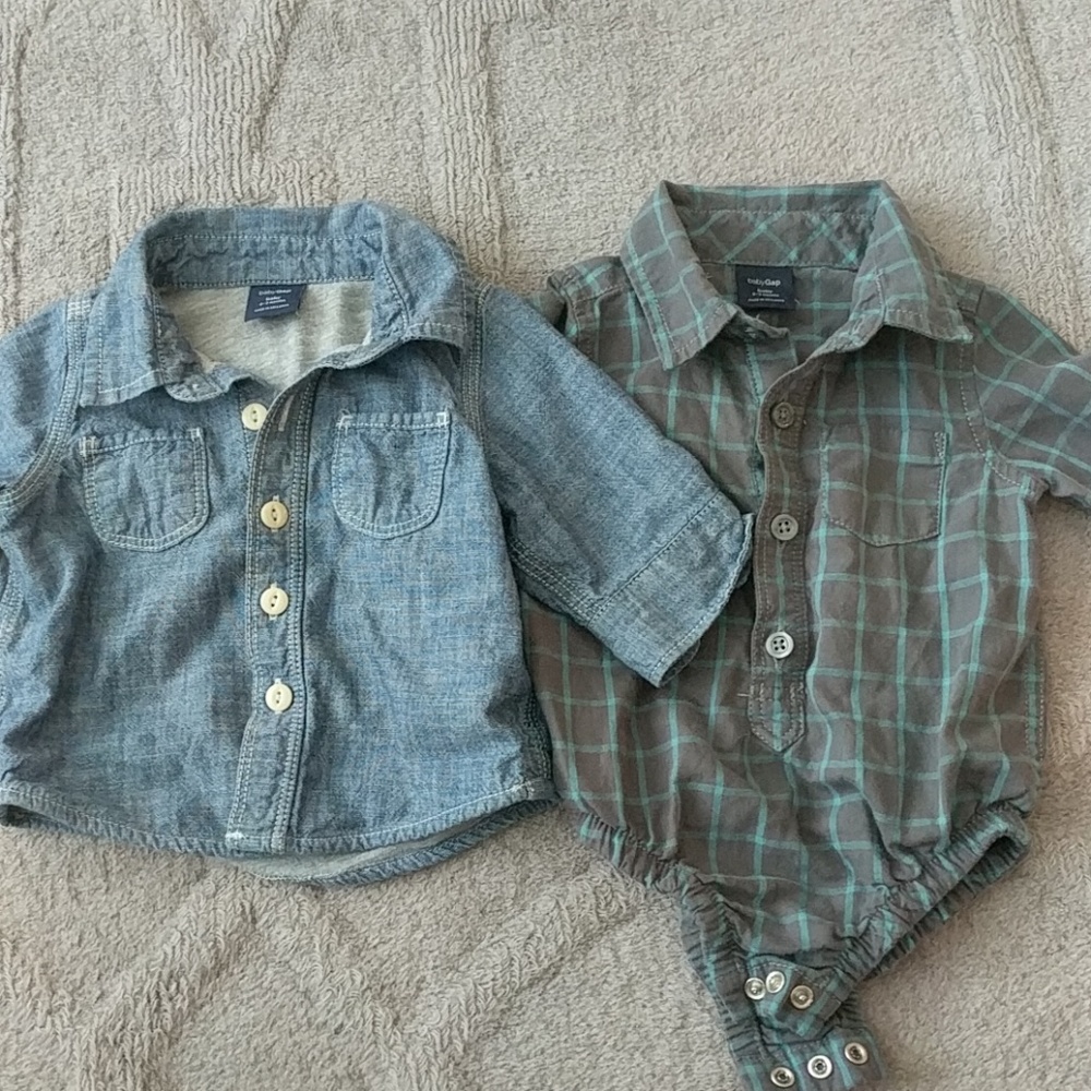 ❤Baby Gap 0-3M shirts Bundle❤